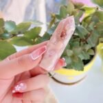 Sakura Flower Agate Crystal Point