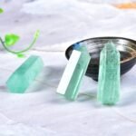 Obelisk Green Fluorite Crystal Wand